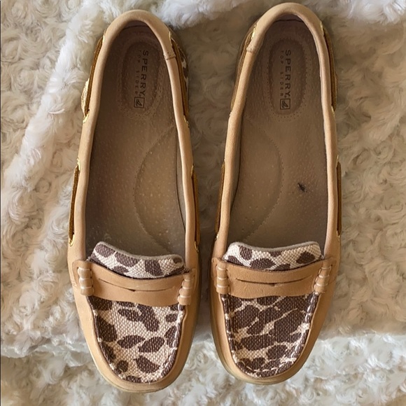 Leopard print Sperry Top Sider loafers - Picture 2 of 8